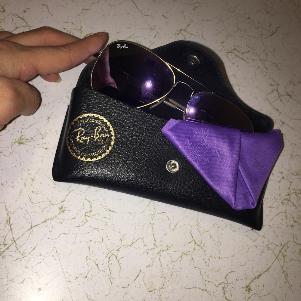 Purple tint raybans